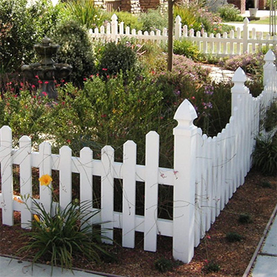 Tipton wholesale vinyl fence in white picket.